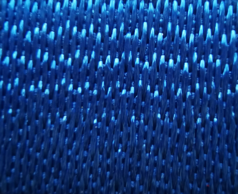 Термопленка серии Твил 8706 синяя, твиловая вышивка для шевронов и нашивок, 0,50 x 10 м