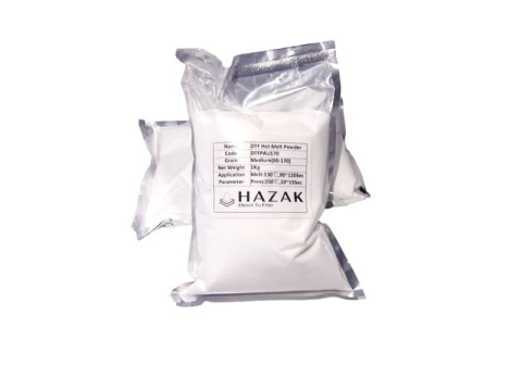 Клей для ДТФ печати порошковый HAZAK c полиуретаново-полиамидной основой, фракция 80-170 микрон