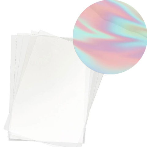 Пленка для ДТФ печати листовая Hazak, радужный градиент, холодного отрыва,1 л.(100л.уп) A3 297x420мм