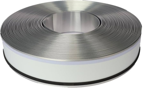 Алюминиевый борт Prento Борт белый полуматовый, 0.6мм, 50мм, 100м 